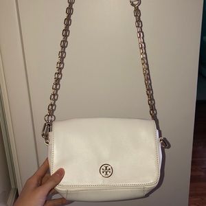 Tory Burch crossbody leather flap bag with chain